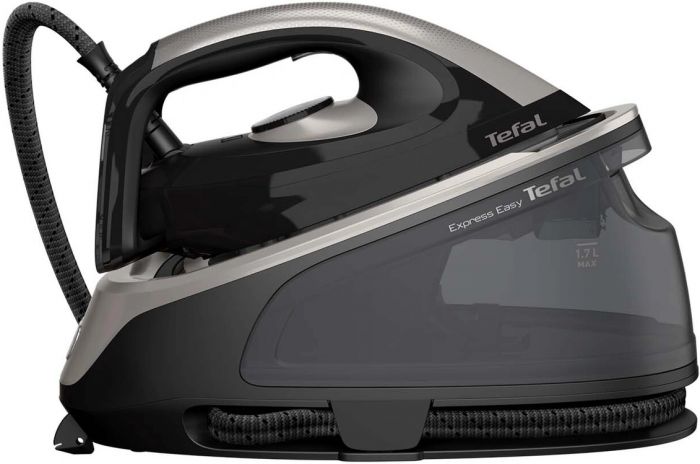 Праска-парогенератор Tefal Express Easy, 2400Вт, 1700мл, паровий удар -380гр, постійна пара - 120гр, керам. підошва, чорно-сірий