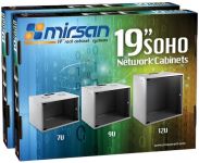 Шафа MIRSAN 19", 9U, SOHO, 535x300 мм, чорна