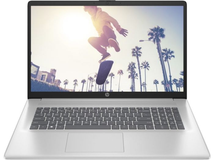 Ноутбук HP 17-cn2019ua 17.3" FHD IPS AG,Intel i3-1215U, 8GB, F512GB, UMA, DOS, сріблястий