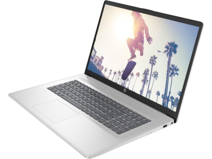 Ноутбук HP 17-cn2018ua 17.3" FHD IPS AG,Intel i3-1215U, 16GB, F512GB, UMA, DOS, сріблястий