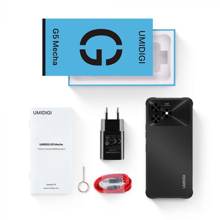 Смартфон UMIDIGI G5 Mecha (RP08) 6.6" 8/128ГБ, 2SIM, 6000мА·год, чорний