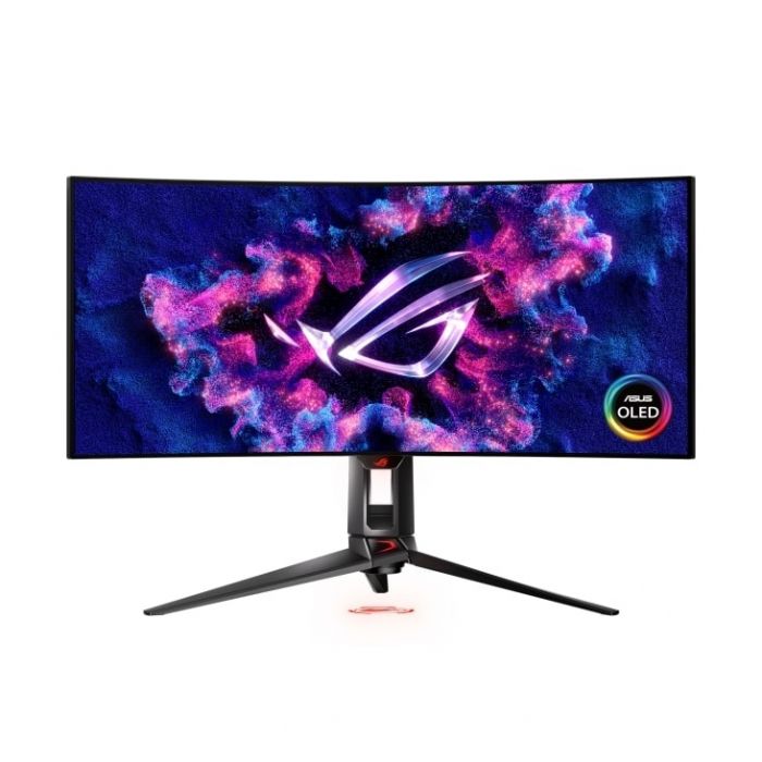 Монітор Asus 33.9" ROG Swift PG34WCDM 2xHDMI, DP, USB-C, 3xUSB, MM, OLED, 3440x1440, 21:9, 240Hz, 0.03ms, DCI-P3 99%, CURVED, AdaptiveSync, HAS, HDR400