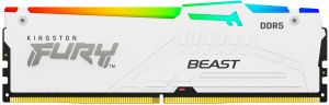 Пам'ять ПК Kingston DDR5 32GB 6000 FURY Beast Білий RGB XMP