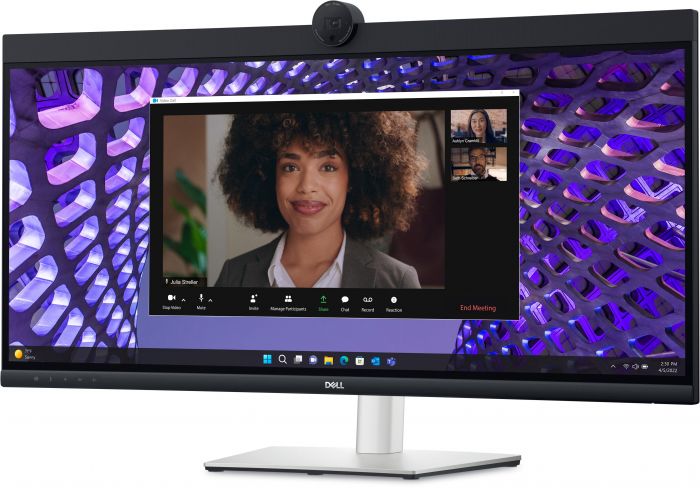 Монітор DELL 34" P3424WEB HDMI, DP, USB-C, RJ-45, MM, IPS, 3440x1440, sRGB 99%, CURVED, HAS, Cam