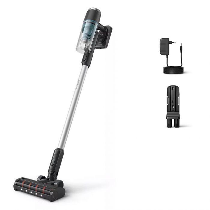 Пилосос Philips безпровідний 3000 Series, конт пил -0.27л, автон. робота до 60хв, вага-1.5кг, турборежим, сірий