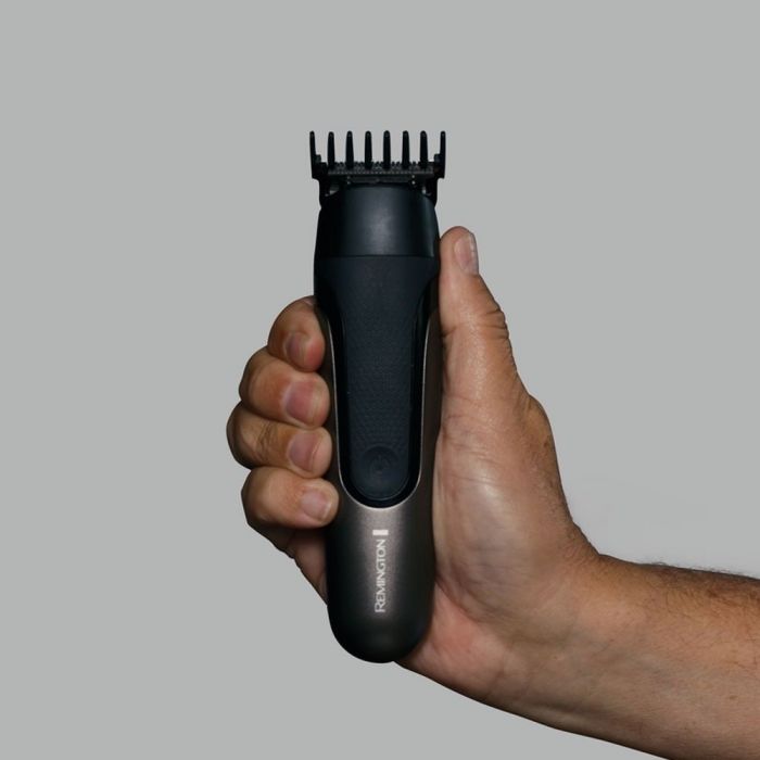 Тример Remington One, для бороди, вусів, голови, носа та тіла, акум., насадок-9, 60 хвил роботи, сталь, чорний