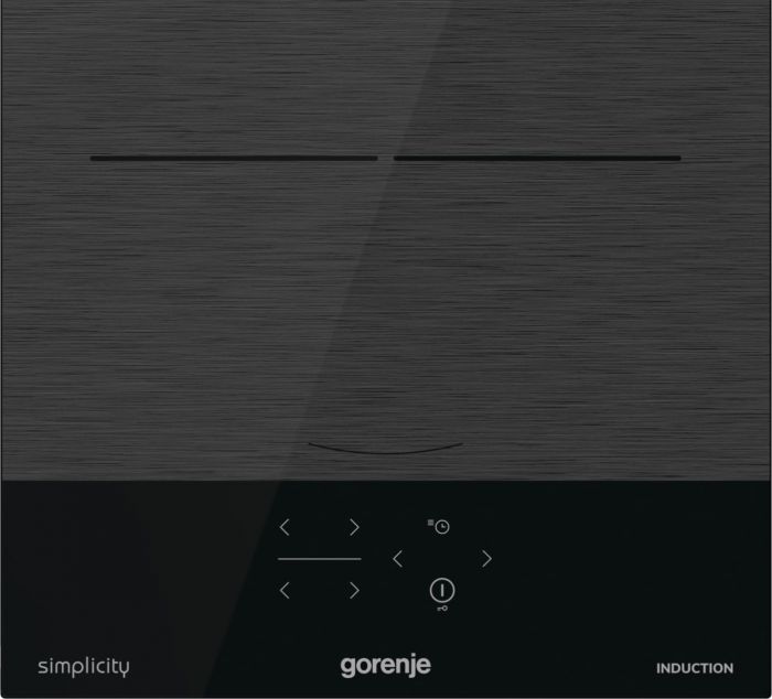 Варильна поверхня Gorenje індукційна, 30см, Доміно, PowerBoost, поєднання конфорок, чорний
