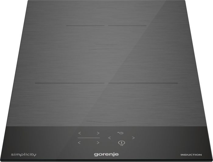 Варильна поверхня Gorenje індукційна, 30см, Доміно, PowerBoost, поєднання конфорок, чорний