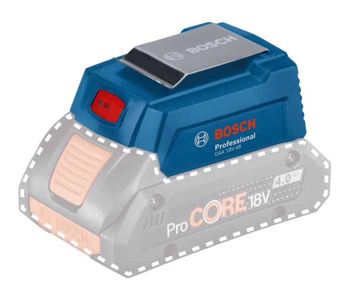 Адаптер USB для батареї Bosch GAA 18V-48 Professional, 2.4 А
