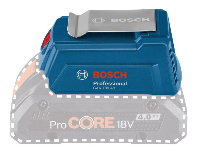 Адаптер USB для батареї Bosch GAA 18V-48 Professional, 2.4 А