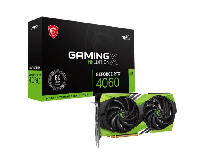 Відеокарта MSI GeForce RTX 4060 8GB GDDR6 GAMING X NV EDITION V1