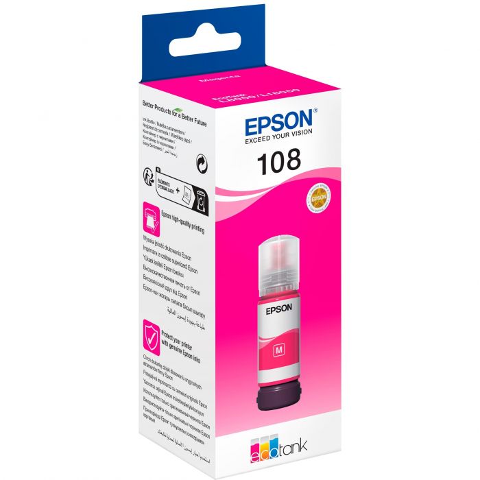 Контейнер з чорнилом Epson 108 EcoTank L8050/L18050 magenta