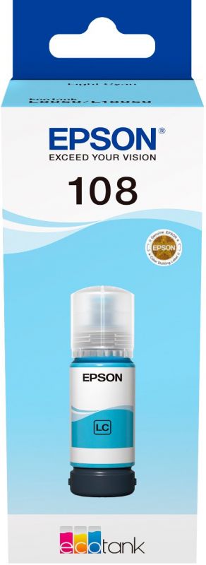 Контейнер з чорнилом Epson 108 EcoTank L8050/L18050 light cyan