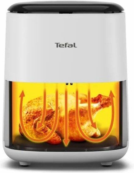 Мультипіч Tefal EasyFry Compact, 1300Вт, чаша-3л, сенсорне керув., 10 програм, пластик, білий