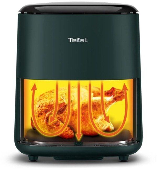 Мультипіч Tefal Easy Fry Max, 1500Вт, чаша-5л, сенсорне керув., 10 програм, пластик, чорний