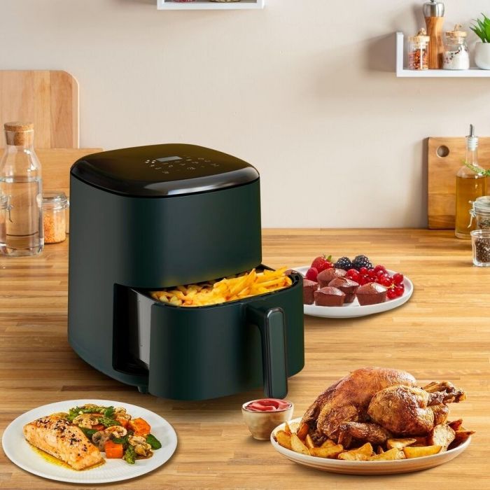 Мультипіч Tefal Easy Fry Max, 1500Вт, чаша-5л, сенсорне керув., 10 програм, пластик, чорний