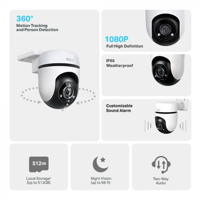IP-Камера TP-LINK Tapo C500 2MP N300  зовнішня поворотна