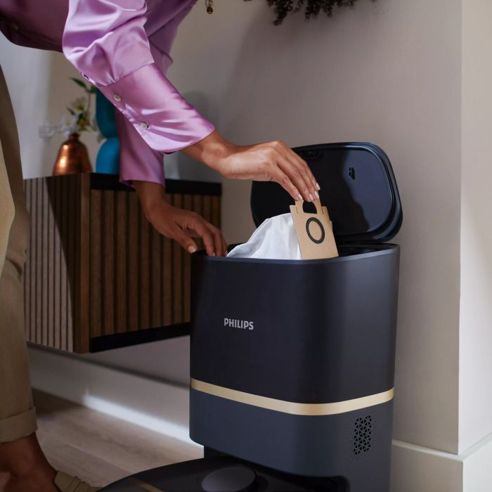 Робот-пилосос Philips Series 7000 , h=35см, вологе прибирання, конт пил -0.26л, вода -0.24л, автон. робота до 180хв, НЕРА 11, чорний