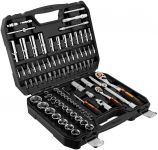 Набір інструментів Neo Tools, Набір торцевих головок, 94шт, 1/2", 1/4", CrV, кейс