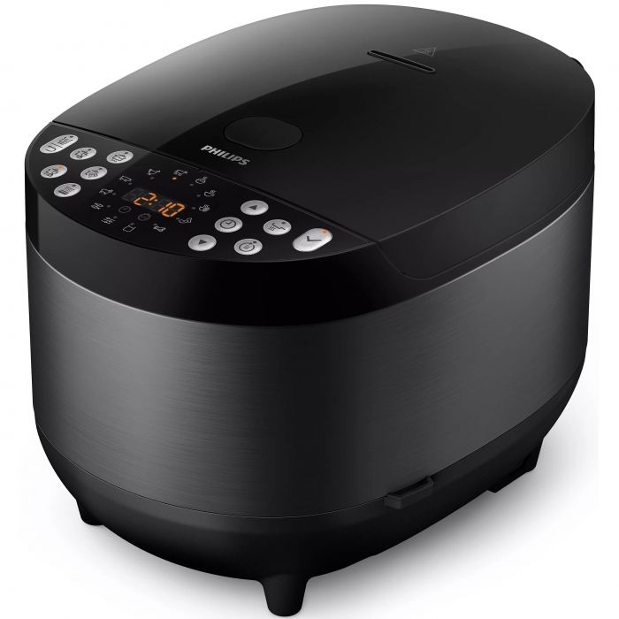 Мультиварка Philips All-in-One 980Вт, чаша-5л, електр. керування , 60 авто. программ, пластик, чорний