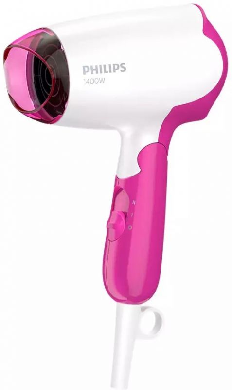 Фен Philips DryCare Essential дорожній, 1200Вт, 3 режими, хол. обдув, рожевий
