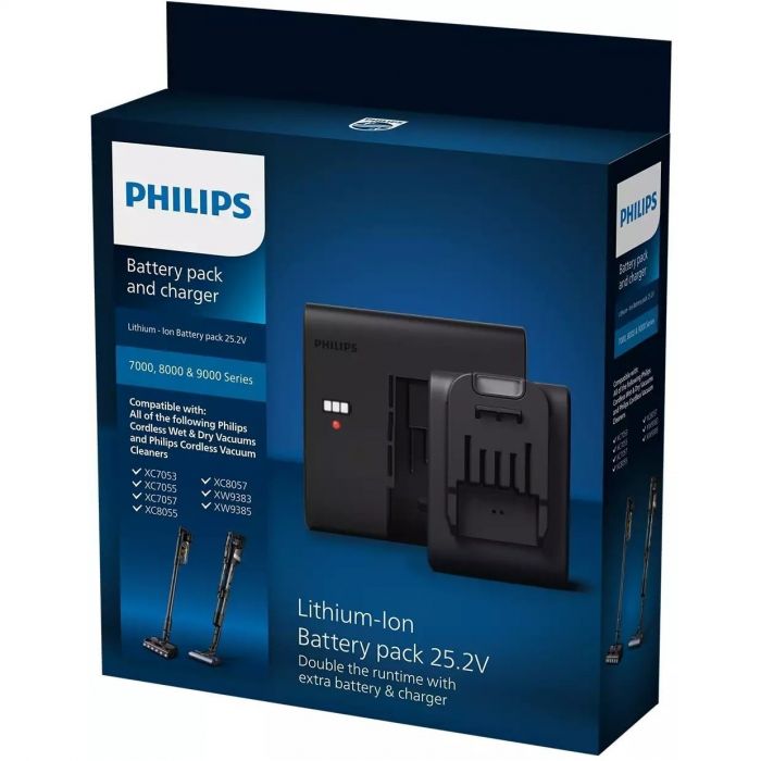 Акумулятор із зарядним пристроєм для безпровідних пилососів Philips
