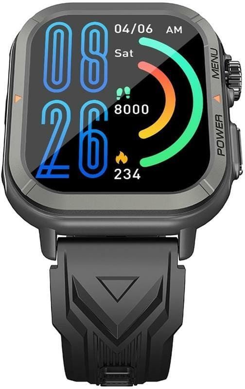 Смарт-годинник Blackview W30 50мм, 1.91", 320*380, TFT, BT 5.3, 128МБ, чорний