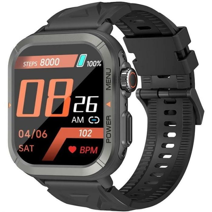 Смарт-годинник Blackview W30 50мм, 1.91", 320*380, TFT, BT 5.3, 128МБ, чорний