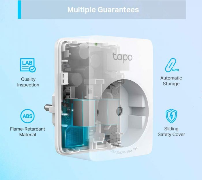 Розумна кнопка компактна TP-LINK Tapo P100M N300 BT 10A