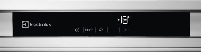 Морозильна камера Electrolux вбудована, 177x55х55, 204л, А++, NF, диспл внутр., білий