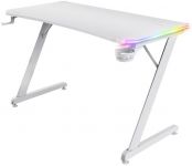 Стіл Trust GXT 709W LUMINUS, (120х74см), RGB, білий