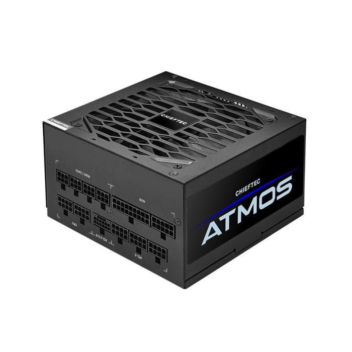 Блок живлення CHIEFTEC Atmos (850W), >90%, 80+ Gold, 135мм FDB, 1xMB 24pin(20+4), 2xCPU 8pin(4+4), 4xMolex, 9xSATA, 2xPCIe 8pin(6+2), 1xPCIe GEN5 16pin, Fully Modular