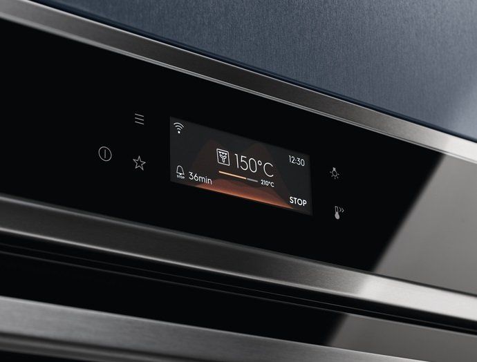 Духова шафа Electrolux електрична, 72л, A+, пара, дисплей, конвекція, піроліз, телескопічні напрямні, чорний