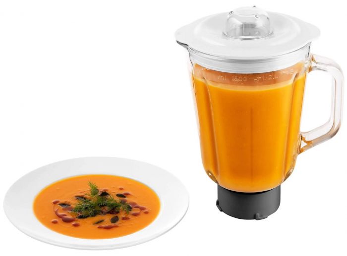 Кухонна машина Sencor 1000Вт, чаша-метал, корпус-пластик, насадок-15, білий
