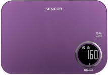 Ваги Sencor кухонні, 5кг, підключення до смартфону, AAAx2, пластик, фіолетовий