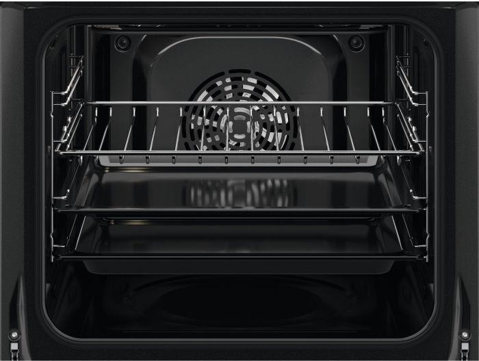 Духова шафа Electrolux електрична, 65л, А, пара, дисплей, конвекція, телескопічні напрямні, чорний