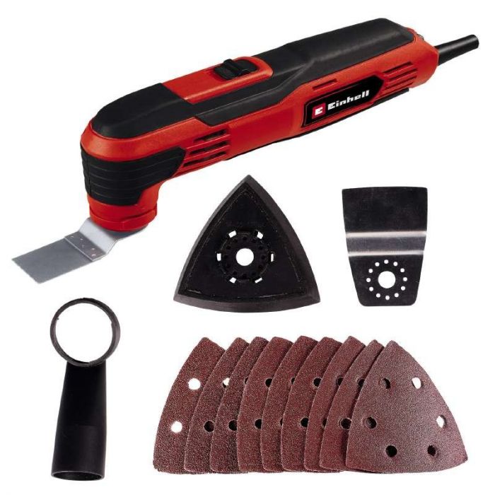 Багатофункціональний інструмент Einhell TC-MG 250 CE, 250Вт, 11000-20000об•хв, набір насадок, 1.02кг