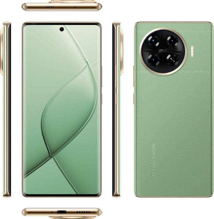 Смартфон TECNO Spark 20 PRO+ (KJ7) 6.78" 8/256ГБ, 2SIM, 5000мА•год, Magic Skin Green