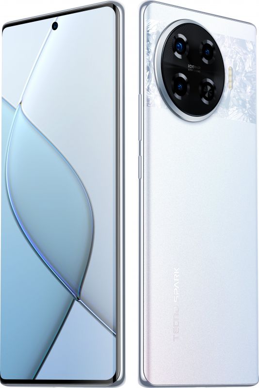 Смартфон TECNO Spark 20 PRO+ (KJ7) 6.78" 8/256ГБ, 2SIM, 5000мА•год, Lunar Frost