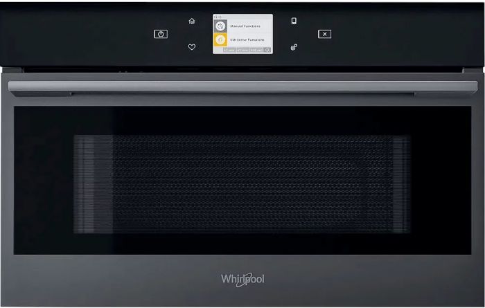 Мікрохвильова піч Whirlpool вбудована, 31л, електронне упр., 1000Вт, гриль, дисплей, конвекція, чорний