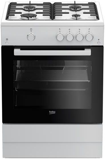 Плита Beko газова, 60л, 60x60см, білий