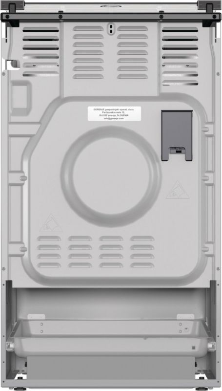 Плита Gorenje комбінована, 70л, 50x60см, дисплей, IconLed, емальовані, сірий