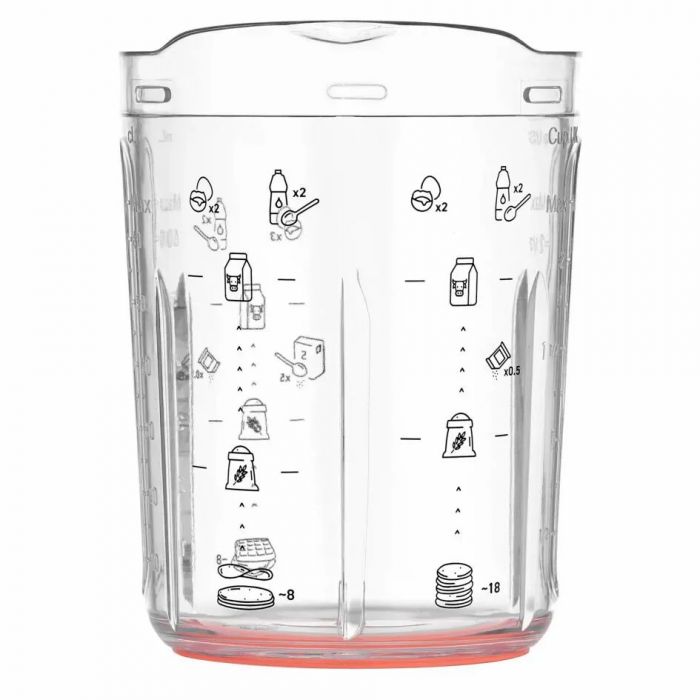 Експрес змішувач для тіста Tefal 900 мл, пластик, біло-червоний
