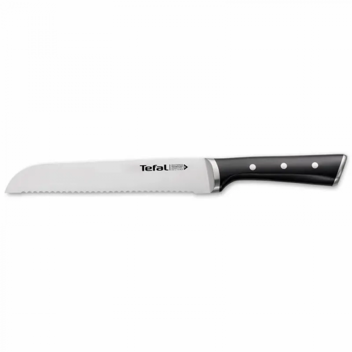 Набір ножів Tefal Ice Force, дерев'яна колода, 7шт, дерево, пластик, нержавіюча сталь, чорний