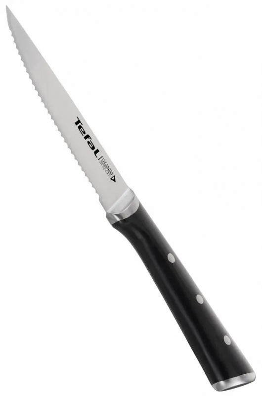 Набір ножів Tefal Ice Force, дерев'яна колода, 7шт, дерево, пластик, нержавіюча сталь, чорний