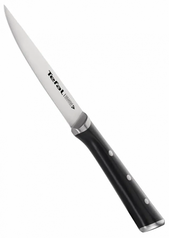 Набір ножів Tefal Ice Force, дерев'яна колода, 7шт, дерево, пластик, нержавіюча сталь, чорний