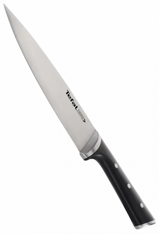 Набір ножів Tefal Ice Force, дерев'яна колода, 7шт, дерево, пластик, нержавіюча сталь, чорний