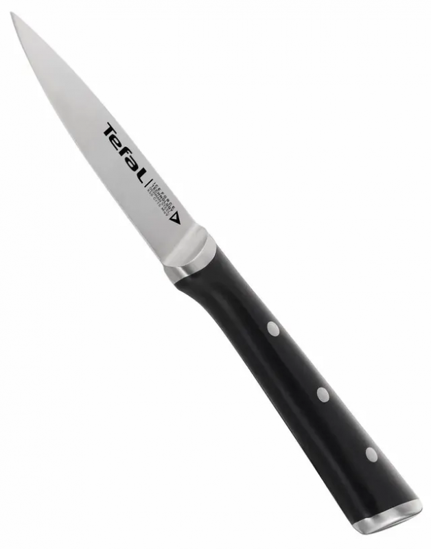 Набір ножів Tefal Ice Force, дерев'яна колода, 7шт, дерево, пластик, нержавіюча сталь, чорний