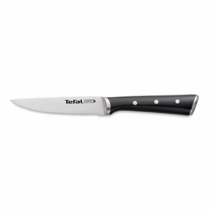 Набір ножів Tefal Ice Force, дерев'яна колода, 7шт, дерево, пластик, нержавіюча сталь, чорний