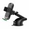 Автомобільний тримач смартфона 2Е автоматичний/бездротова зарядка, 2хUSB 60Вт